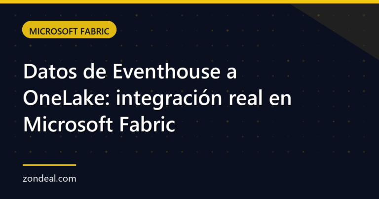 Datos de Eventhouse a OneLake: integración real en Microsoft Fabric