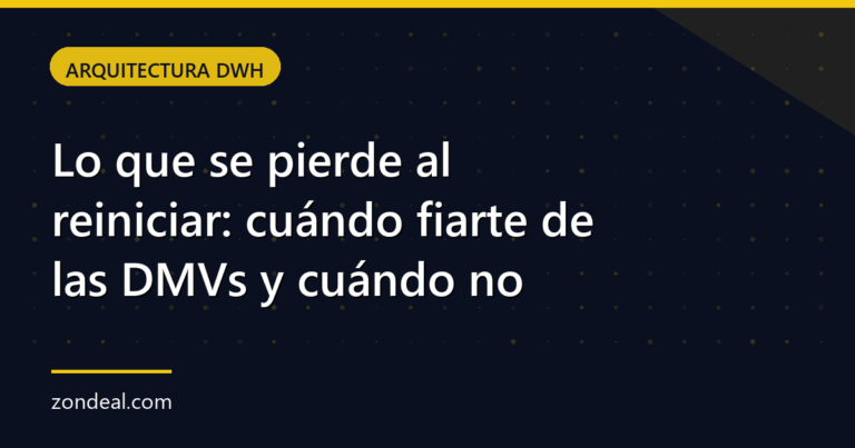 Lo que se pierde al reiniciar: cuándo fiarte de las DMVs y cuándo no